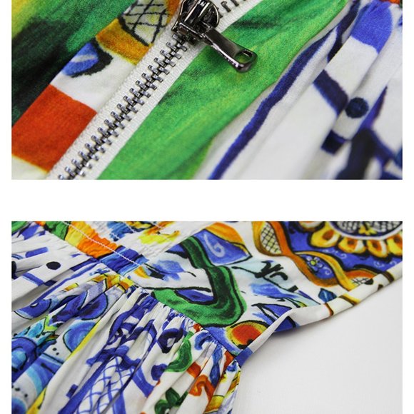 Extremely high-end Majolica dress (unbranded) - Picture 9 of 9